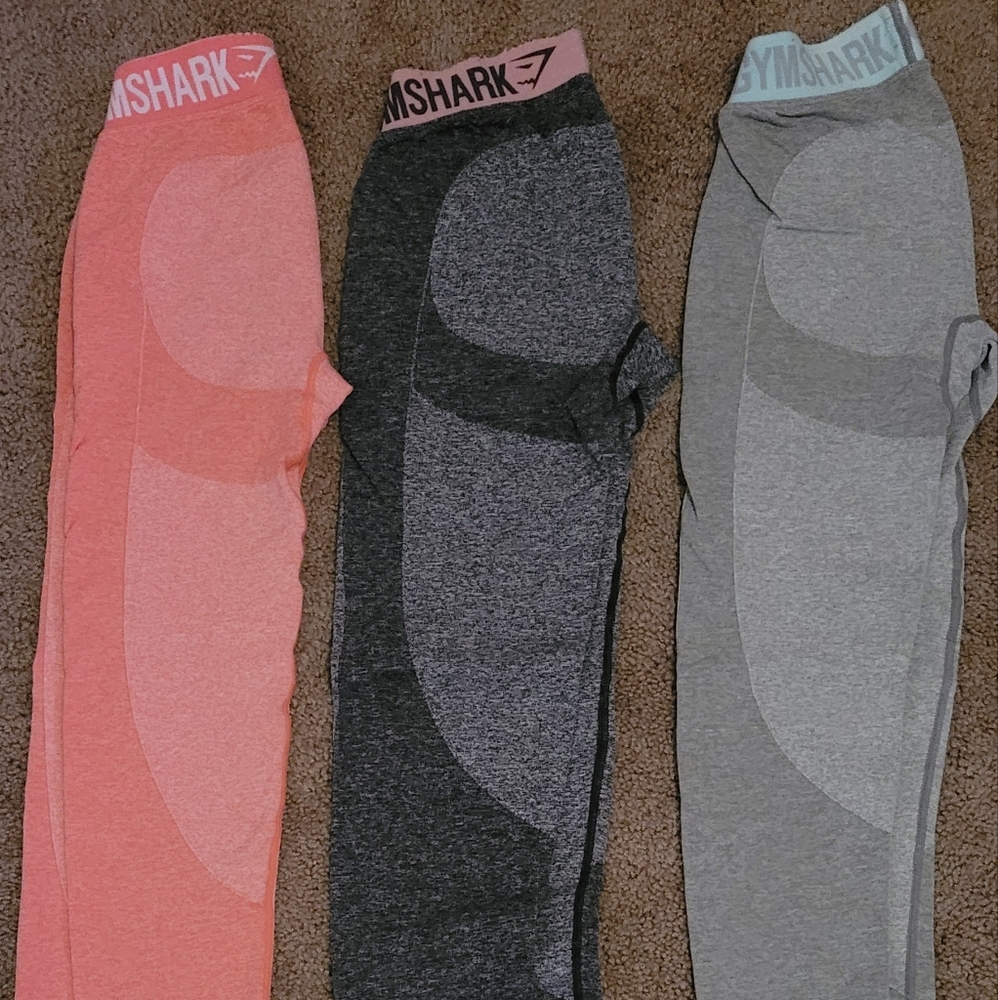 Gymshark set of 3 leggings